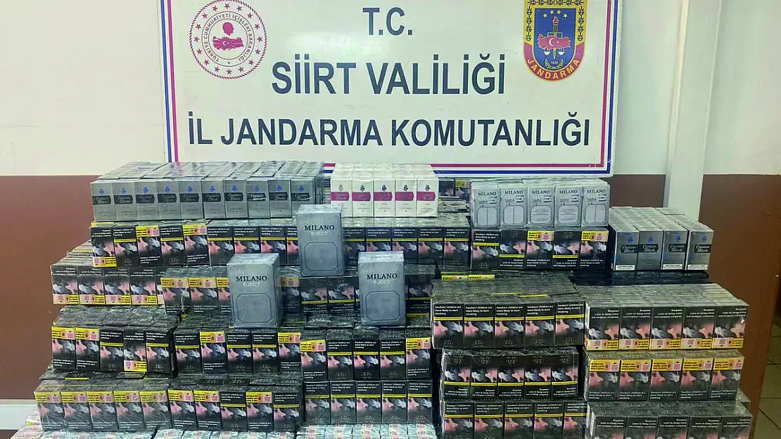 Siirt'te Kaçak Sigara Operasyonu