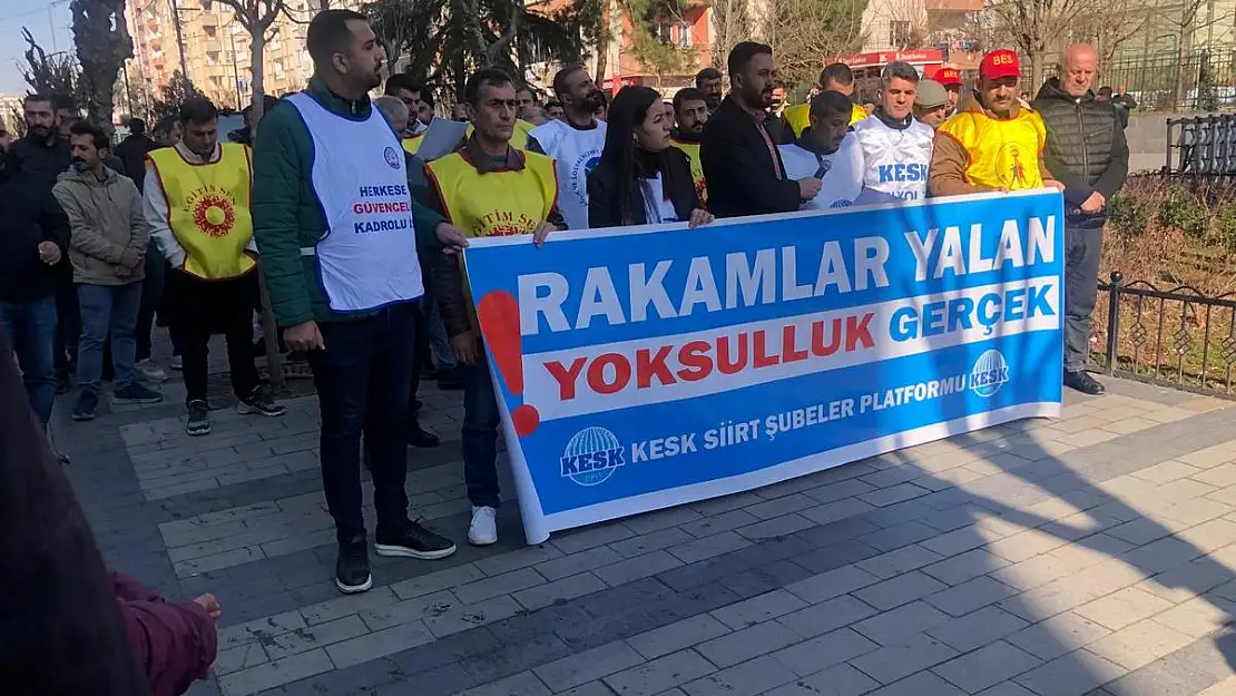 Siirt'te Kamu Emekçileri İş Bıraktı