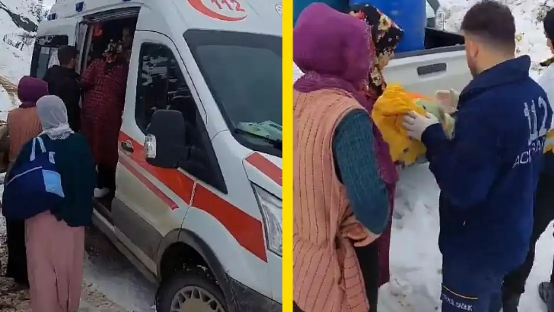 Siirt'te Köyde Rahatsızlanan 40 Günlük Bebek Kurtarıldı