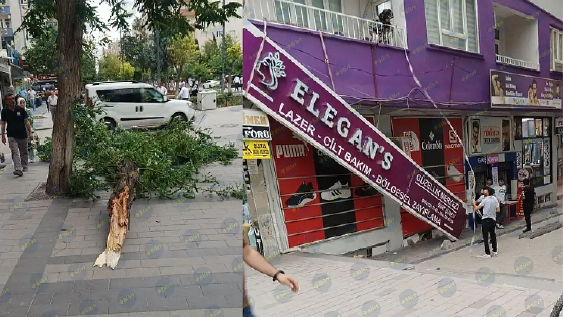 Siirt'te Kuvvetli Rüzgar