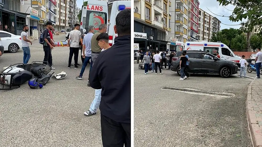 Siirt'te Motosiklet ve Otomobil Çarpıştı