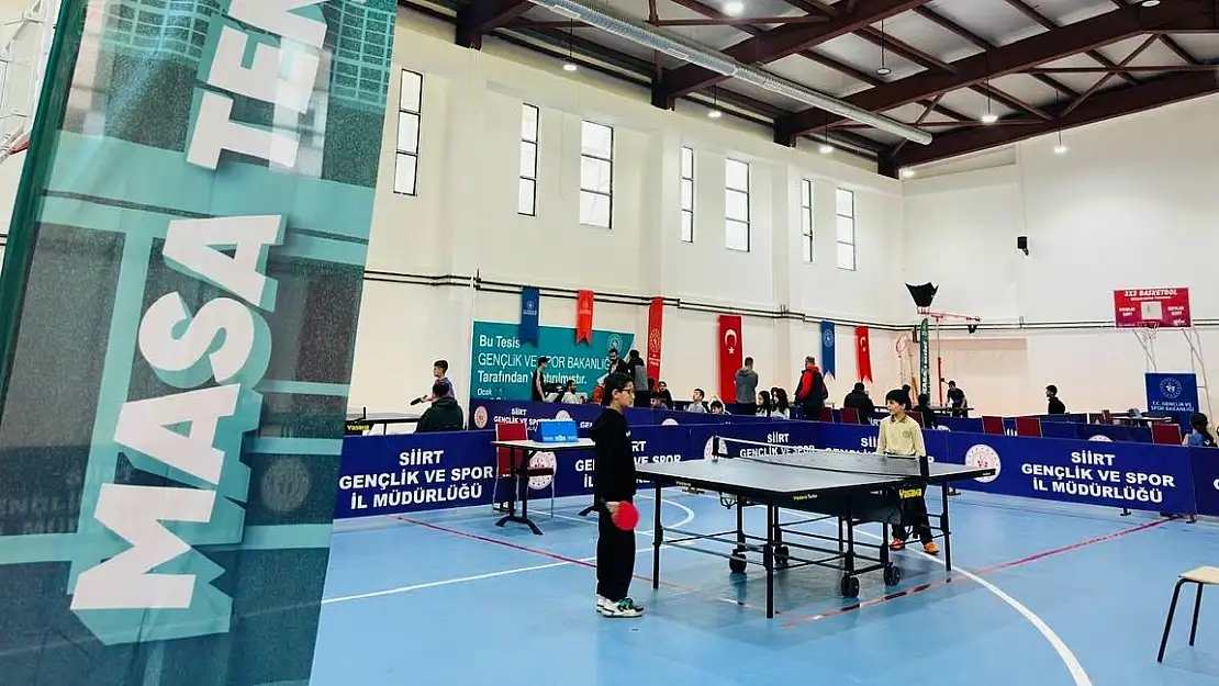 Siirt'te Okul Sporları Masa Tenisi Müsabakaları Başladı