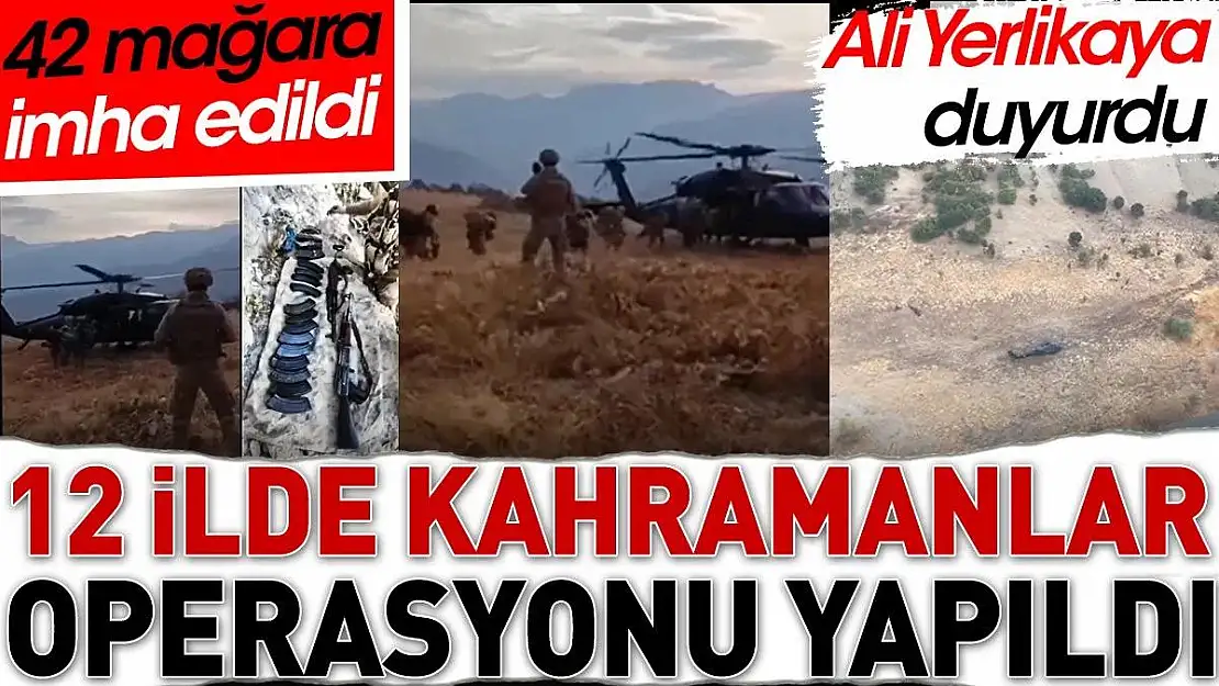 Siirt'te PKK'nın Mağara, Sığınak ve Depoları İmha Edildi