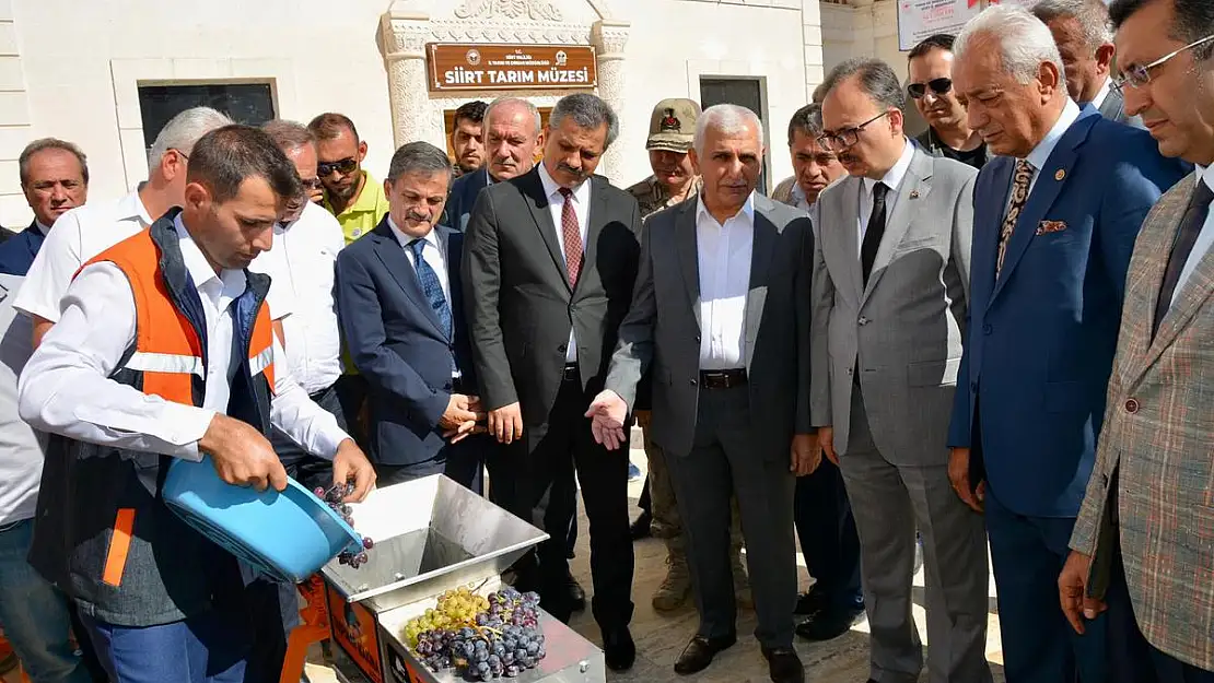 Siirt'te Üreticilere %50 Hibeli Üzüm Sıkma Makinesi Dağıtılacak