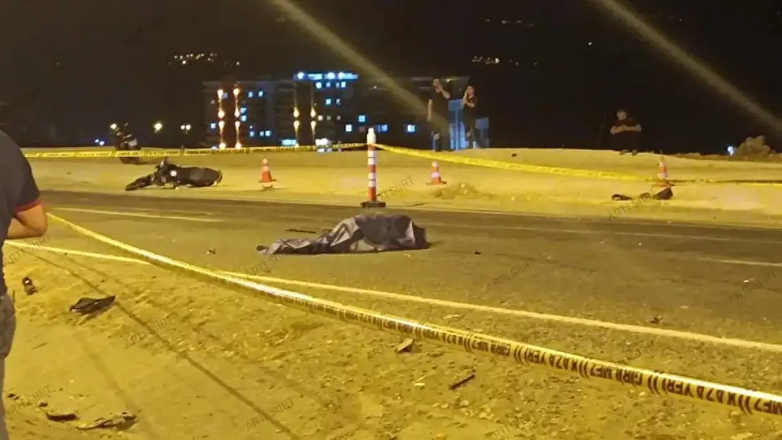 Siirt'teki Feci Kazada Motosiklet Sürücüsü Hayatını Kaybetti
