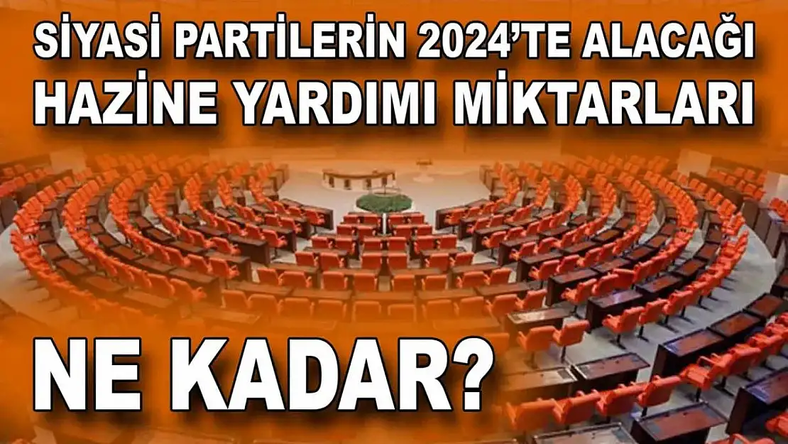 Siyasi Partilerin 2024'te Alacağı Hazine Yardımları
