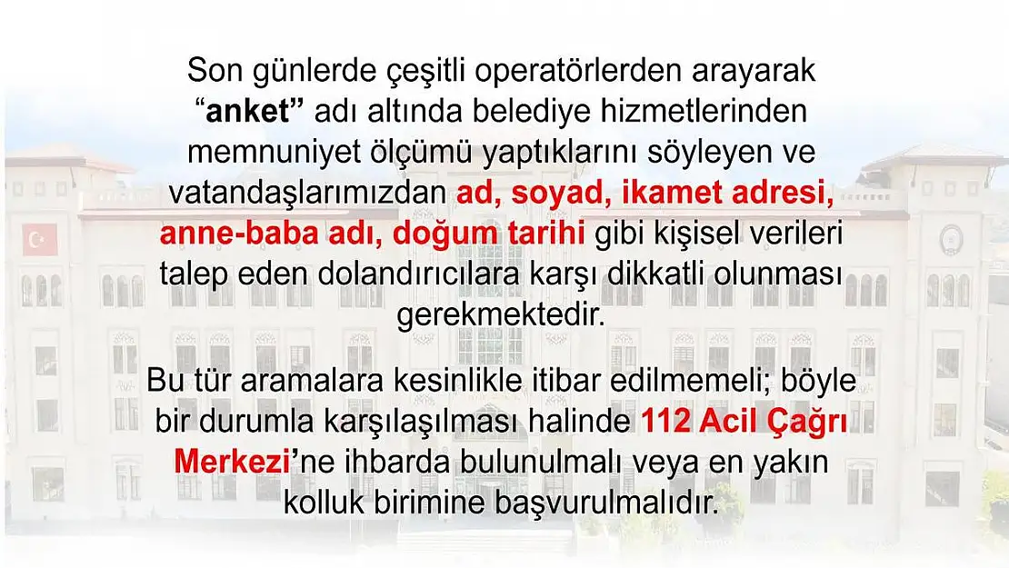 Telefon Dolandırıcılarına Dikkat!