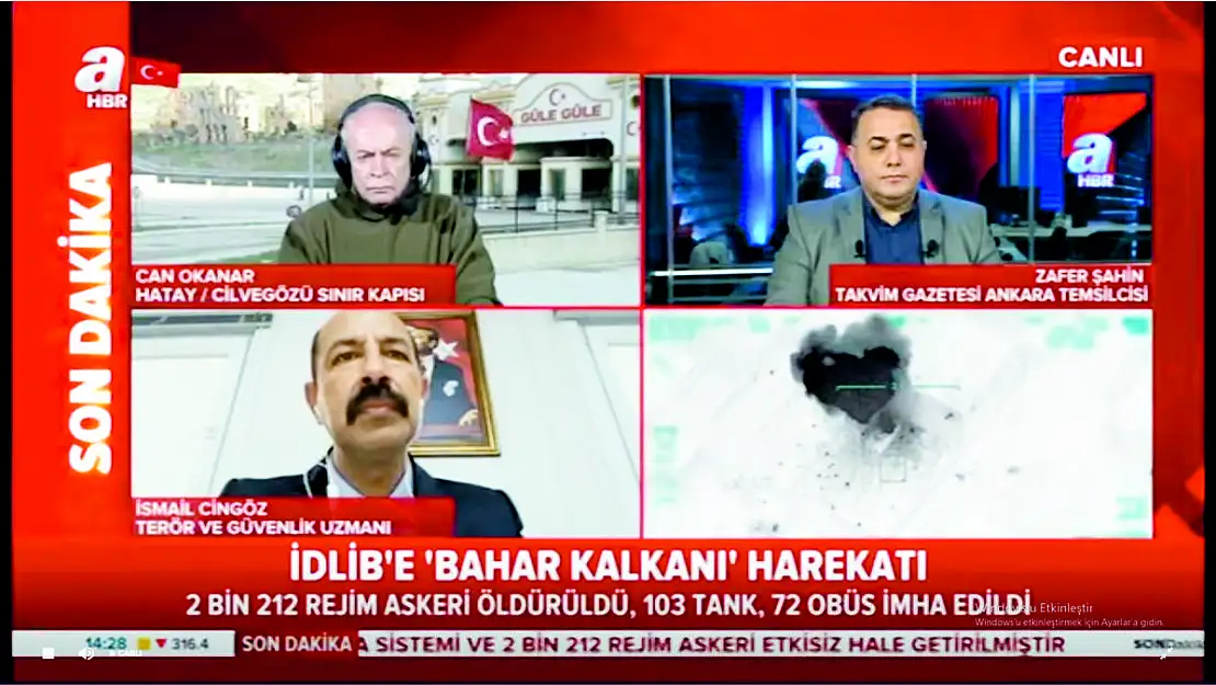 TERÖR VE GÜVENLİK UZMANI İSMAİL CİNGÖZ, İDLİB'LE İLGİLİ GELİŞMELERİ CANLI YAYINDA DEĞERLENDİRDİ
