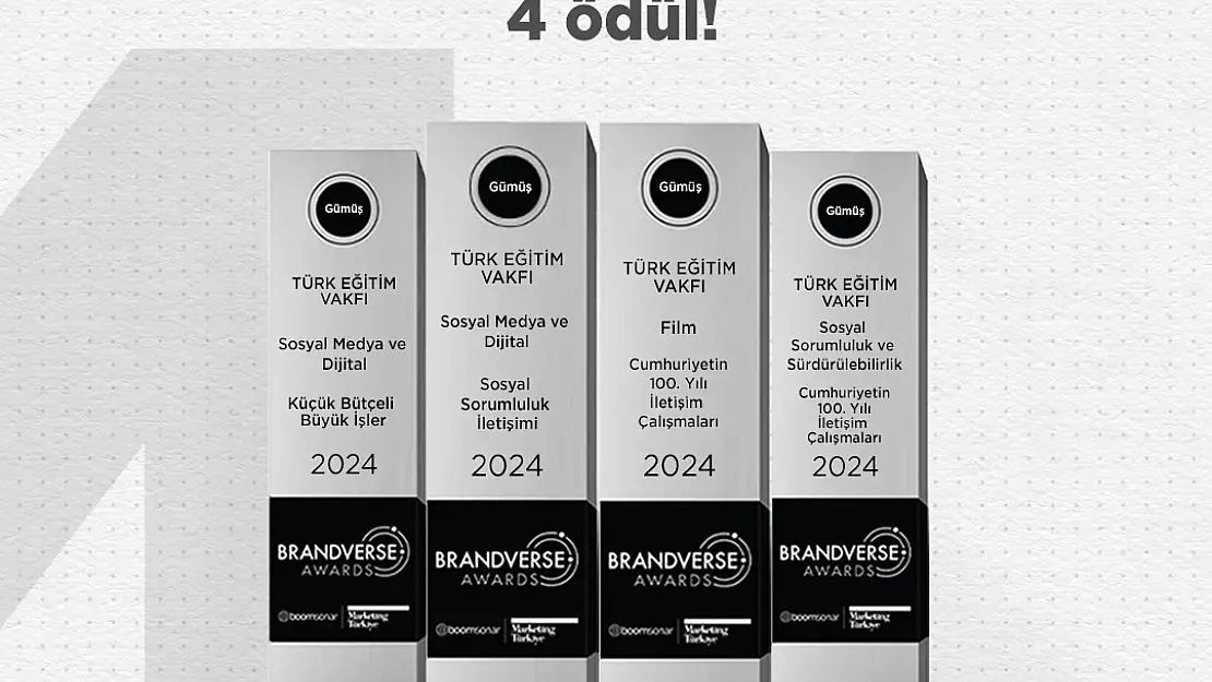 Türk Eğitim Vakfı, Brandverse Awards'tan Dört Ödülle Döndü