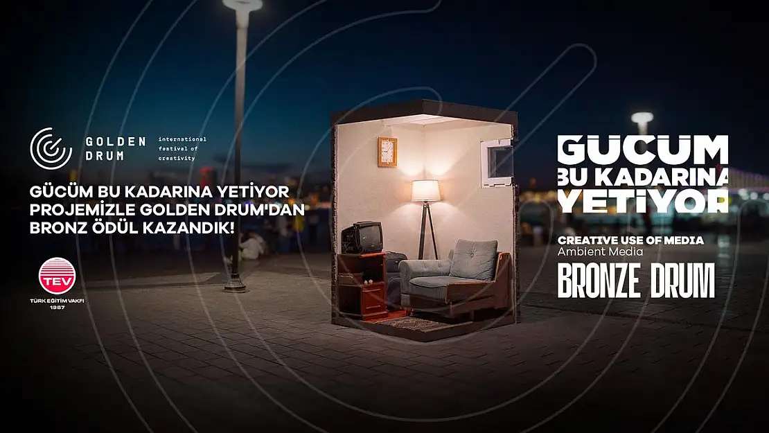 Türk Eğitim Vakfı (TEV) 'Gücüm Bu Kadarına Yetiyor' Projesiyle Golden Drum'dan Ödülle Döndü