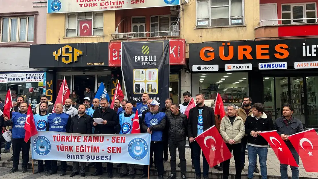 Türkiye Kamu-Sen Siirt Şube Başkanı Cengiz Özbilici'den Maaş Zammına Tepki