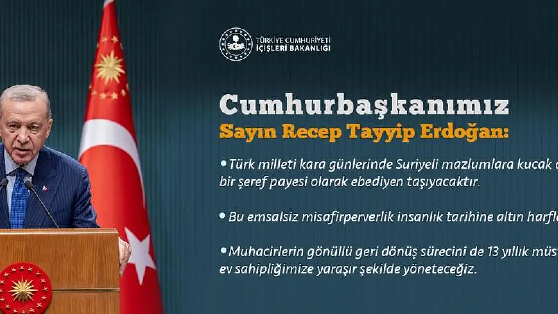 Türkiye'deki Suriyeli (Muhacirinler) İçin Gönüllü, Güvenli ve Onurlu Geri Dönüş!!!