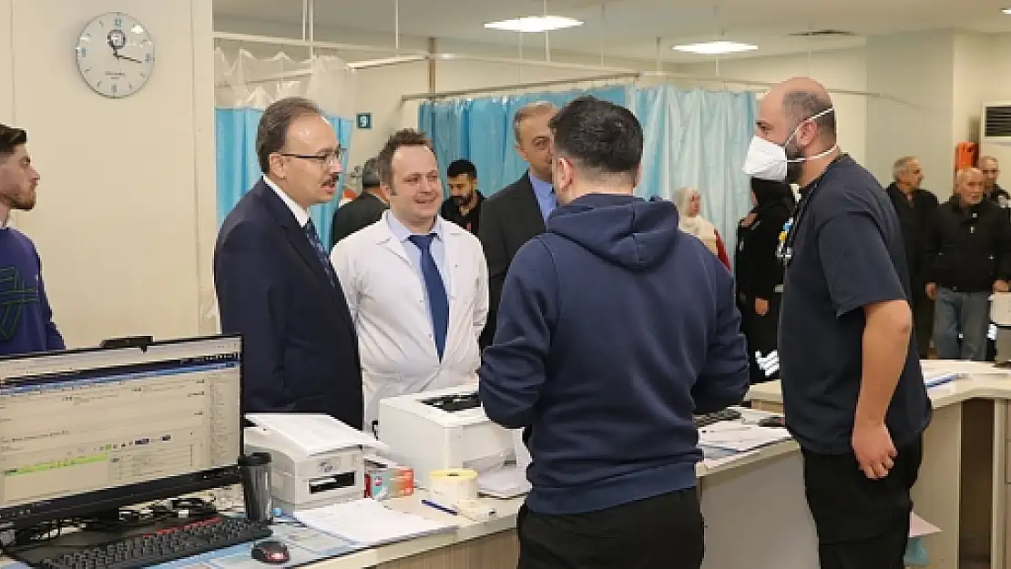Vali Dr. Kemal Kızılkaya, Siirt Eğitim ve Araştırma Hastanesini Denetledi