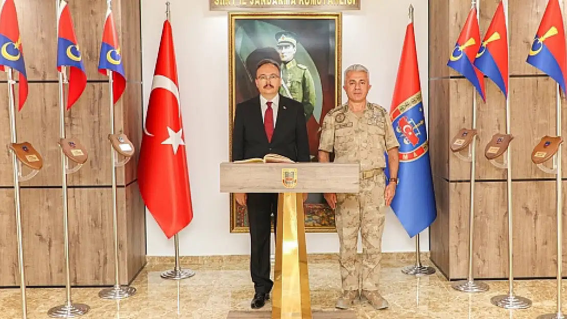 Vali Dr.Kemal Kızılkaya'dan İl Jandarma Komutanlığına Ziyaret