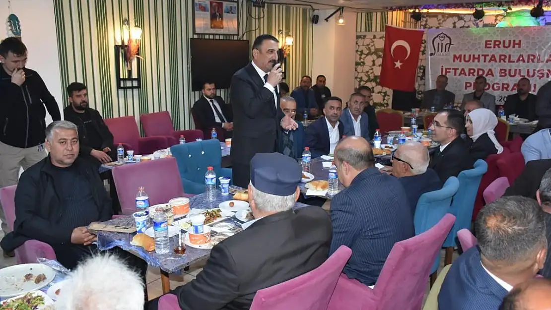 VALİ HACIBEKTAŞOĞLU, ERUH İLÇEMİZDE VATANDAŞLARLA İFTAR SOFRASINDA BİR ARAYA GELDİ