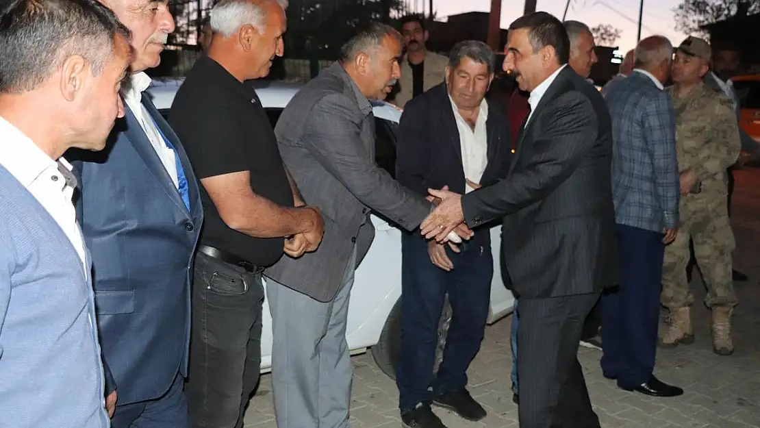 VALİ HACIBEKTAŞOĞLU, SÜTLÜCE MEZRASINDA ÖZBEK AİLESİNE TAZİYE ZİYARETİNDE BULUNDU