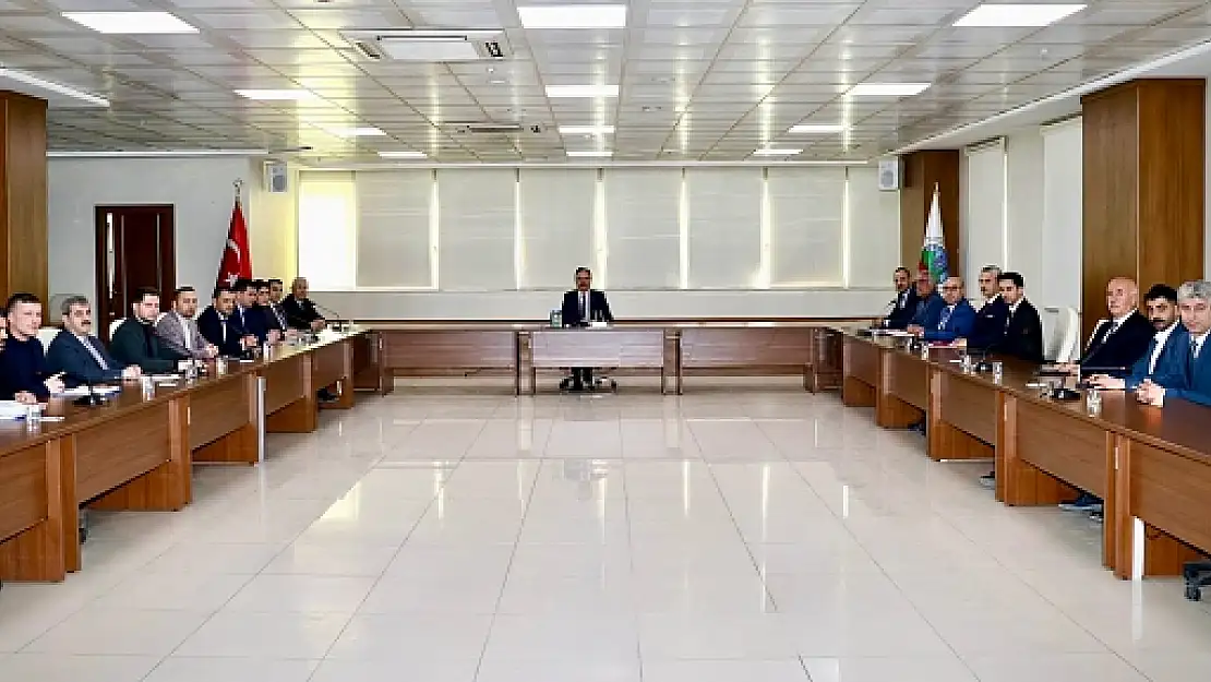 Vali Kızılkaya Başkanlığında Haftalık Değerlendirme Toplantısı Yapıldı