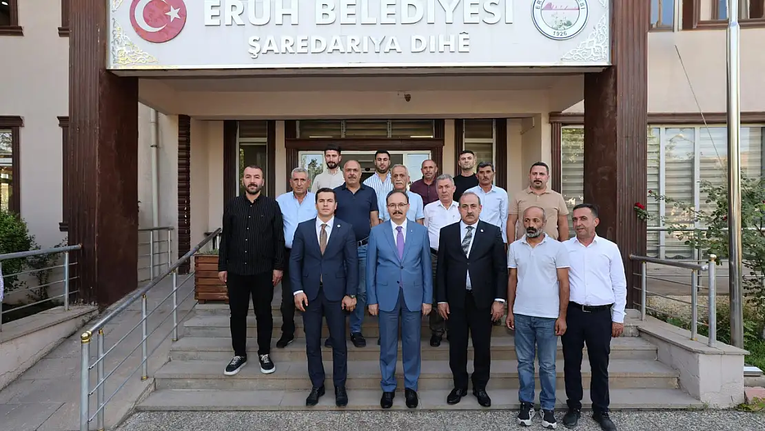 Vali Kızılkaya'dan Eruh Belediyesi'ne Ziyaret