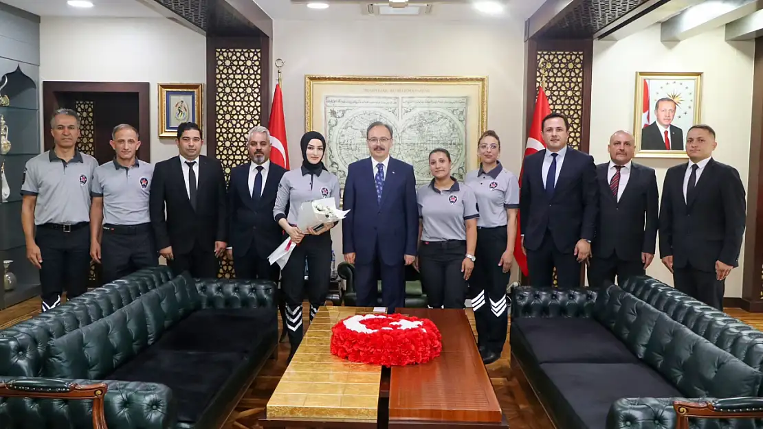 Vali Kızılkaya'dan Özel Güvenlik Görevlilerine Tebrik