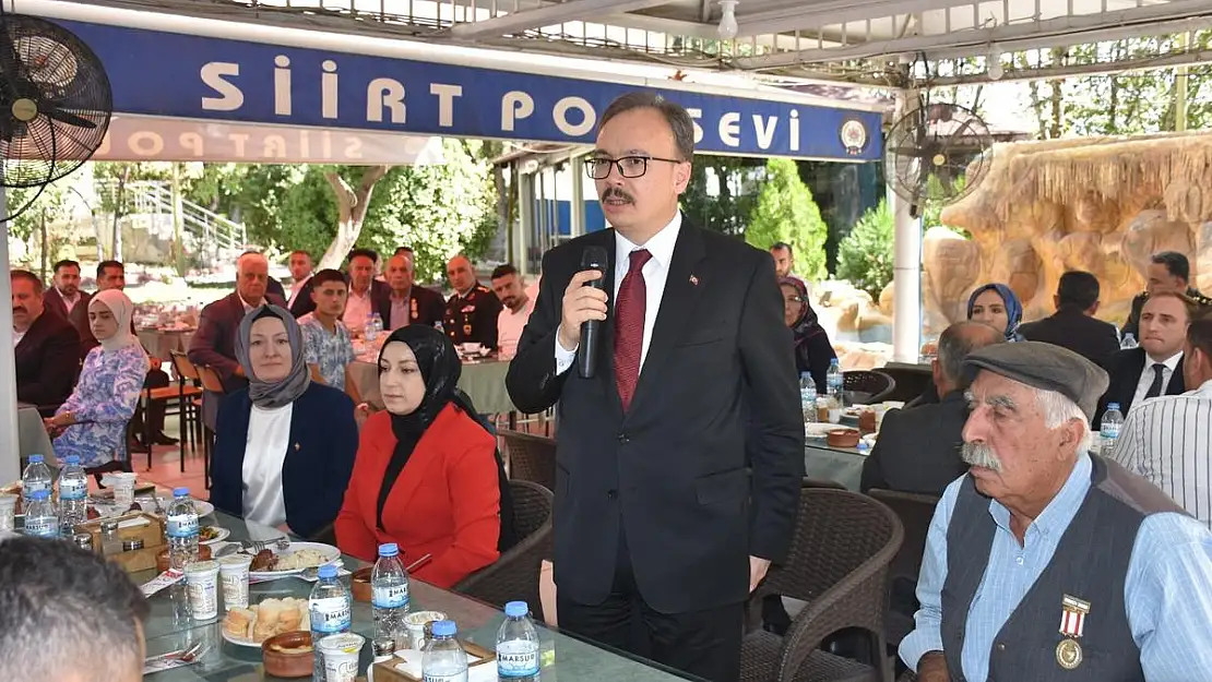 Vali Kızılkaya'nın Ev Sahipliğinde Gaziler Onuruna Yemek Verildi
