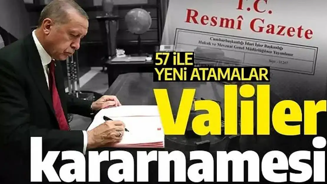 Valiler Kararnamesi Yayımlandı! Siirt Valisi Değişti
