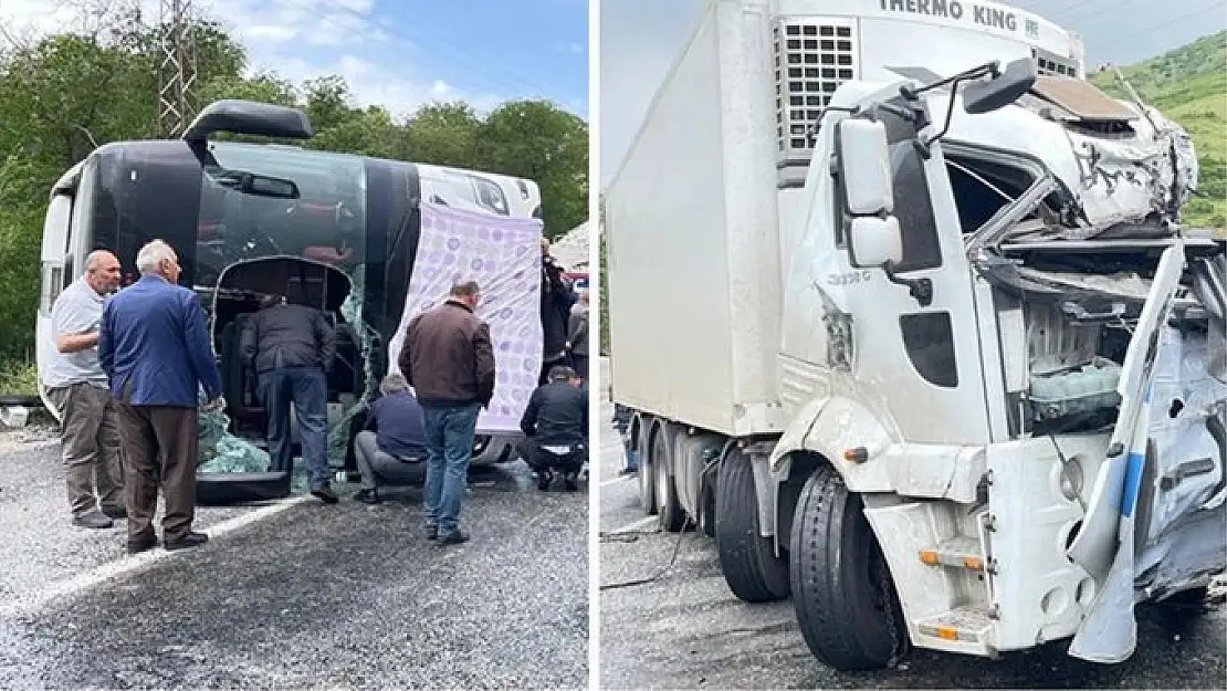 Van-Bitlis Yolunda Otobüs İle Tır Çarpıştı: 2 Ölü, 30 Yaralı