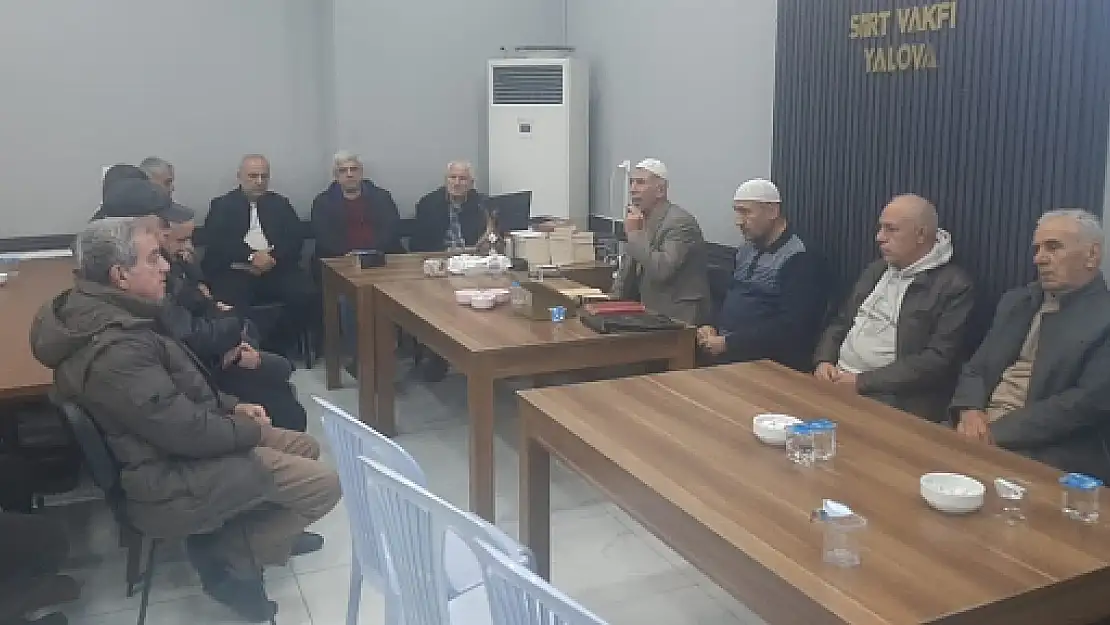 Yalova Siirt Vakfı'nda Hacı Ömer Özkılcı İçin Taziye ve Mevlid-i Şerif