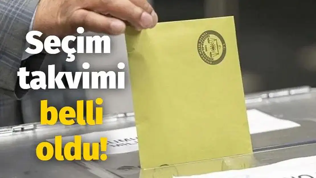 Yerel Seçimlere İlişkin Takvim Resmi Gazetede Yayımlandı