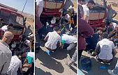 Siirt Çevre Yolunda Kaza: Motosiklet Kamyonun Altında Kaldı, 1 Yaralı
