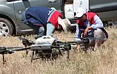 Siirt'te Çekirge ile Mücadelede Drone Kullanımı Başladı