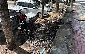 Siirt'te Otoparkta Çıkan Ot Yangını Araçlara Sıçramadan Söndürüldü