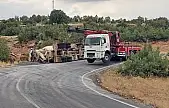 Şirvan-Pervari Yolunda Beton Mikseri Devrildi: Sürücü Hafif Yaralandı