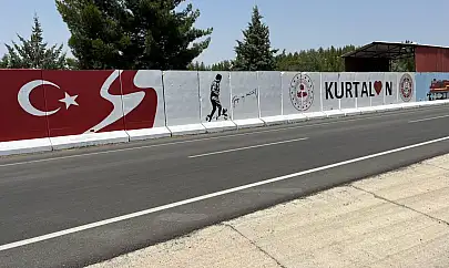 Kurtalan'da Jandarma'dan Estetik Dokunuş: Güvenlik Noktalarına Kurtalan Ekspresi Kimliği