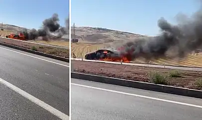 Kurtalan'da Son Model Mercedes Alev Topuna Döndü: 4 Kişi Son Anda Kurtuldu