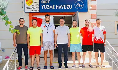Siirt İl Müdürü İsmail Çalgan'dan Yüzme Havuzlarına İnceleme Ziyareti