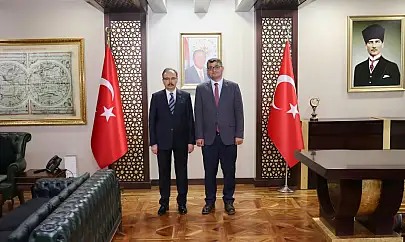 Siirt Valisi Kızılkaya, İl Sağlık Müdürü Uzm. Dr. Besim Hacıoğlu'nu Kabul Etti