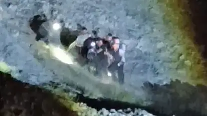 Kayalıktan Düşen Çocuk Hastaneye Kaldırıldı