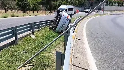 Kezer Köprüsünde Feci Kaza: Araç Takla Attı!