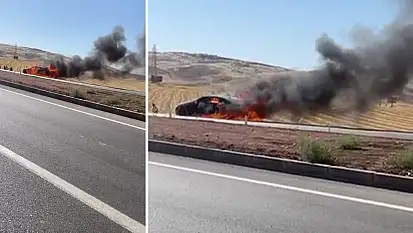Kurtalan'da Son Model Mercedes Alev Topuna Döndü: 4 Kişi Son Anda Kurtuldu