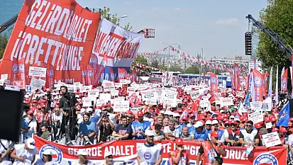 Siirt'ten sendikacılar Ankara'daki eyleme katıldı