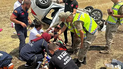 Kurtalan-Batman Yolu Üzerinde Otomobil Tarlaya Uçtu: Sürücü Yaralandı