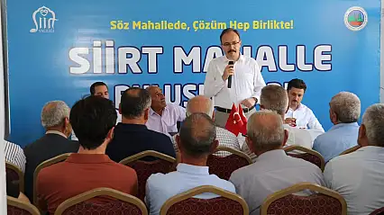 Siirt Belediyesi, Halanze Mahallesi'nde Vatandaşlarla Buluştu