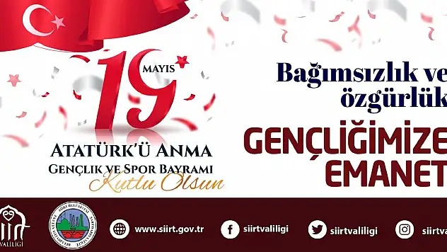 19 Mayıs Atatürk'ü Anma, Gençlik ve Spor Bayramının Yılı İlimizde de Törenlerle Kutlanacak