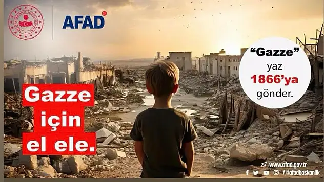 AFAD'dan 'Gazze İçin El Ele' Kampanyası