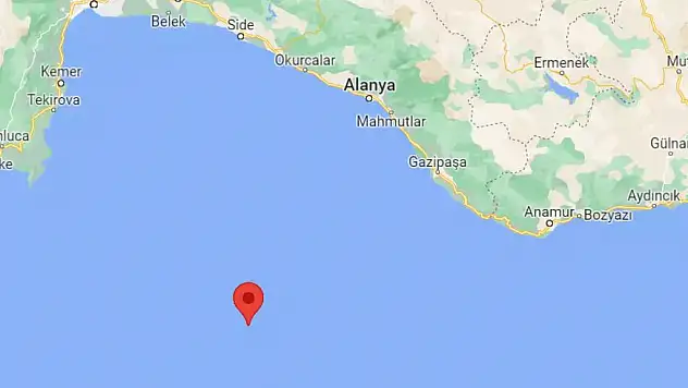 Antalya Açıklarında 4.5 Büyüklüğünde Deprem