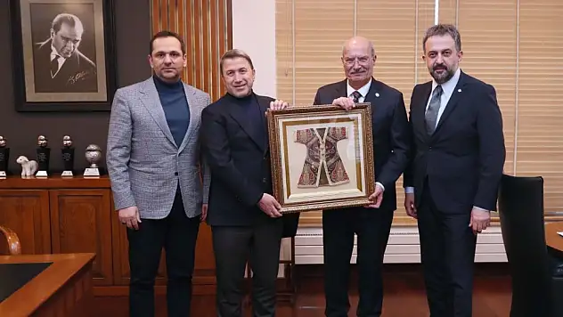 ATO BAŞKANI GÜRSEL BARAN'DAN SİİRT TSO BAŞKANI GÜVEN KUZU'YA ZİYARET