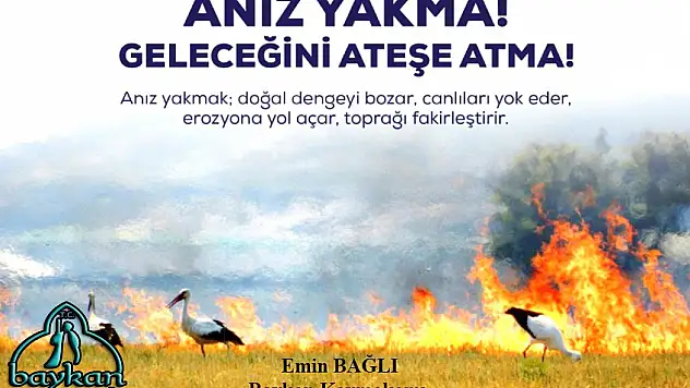 Baykan Kaymakamı Bağlı'nın Orman Yangınları Konusunda Uyarısı