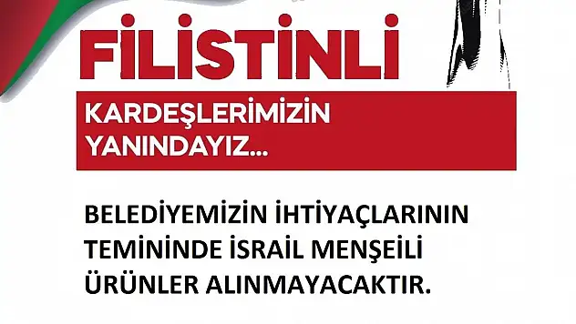 Baykan Kaymakamlığı'ndan İsrail Mallarına Yasaklama!