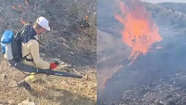 Baykan'da Örtü Yangını