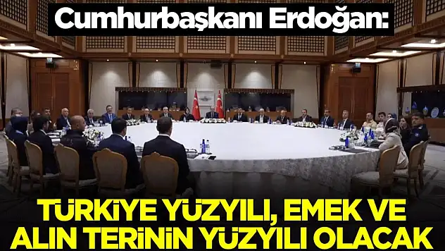 Cumhurbaşkanı Erdoğan İşçi, Memur ve İşveren Temsilcileri İle Bir Araya Geldi